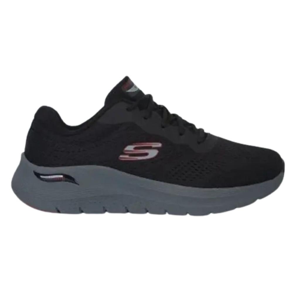 Tênis Skechers Arch Fit 2.0 Masculino Preto/Vermelho