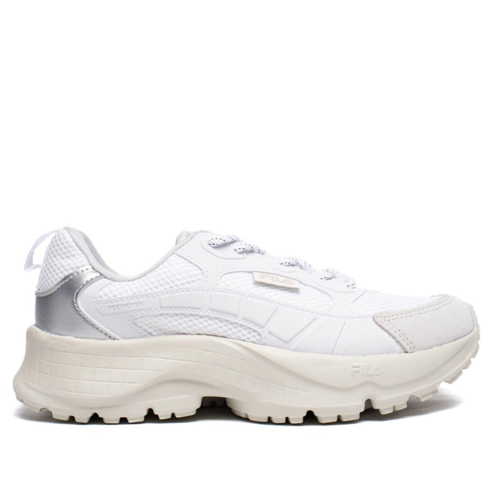 Tênis Feminino Fila Destroyer Tratorado Branco/Cinza
