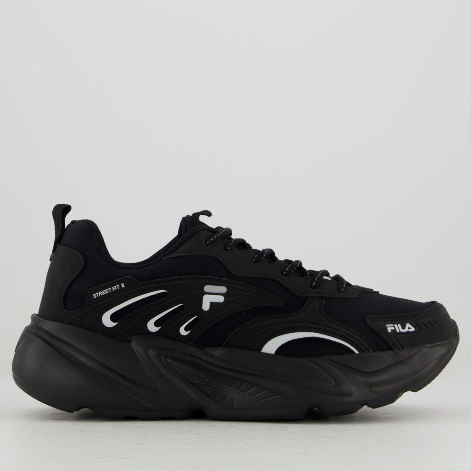 Tênis Fila Street Fit 2 Preto e Cinza Claro